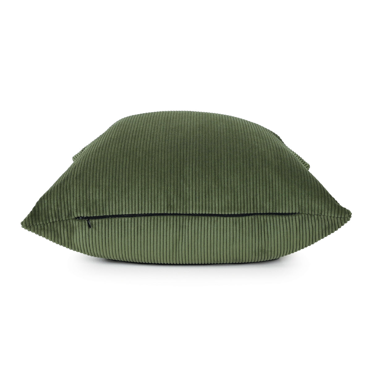 Military Green - Ribfluwelen Kussen - 55 X 55