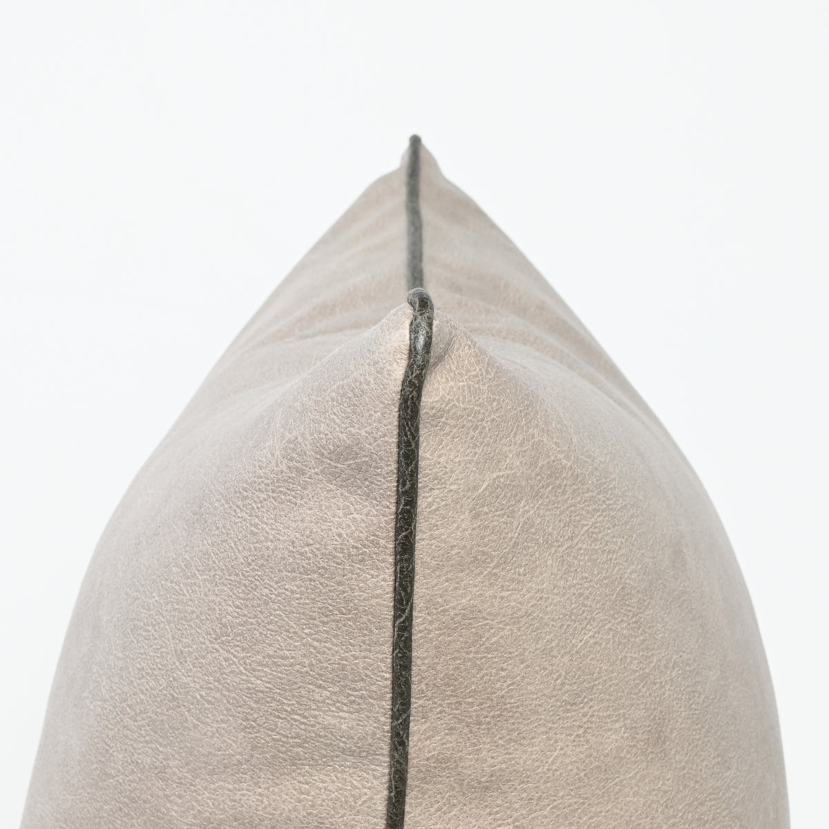 Kunstleder Taupe - Vinylkissen - 40 x 60