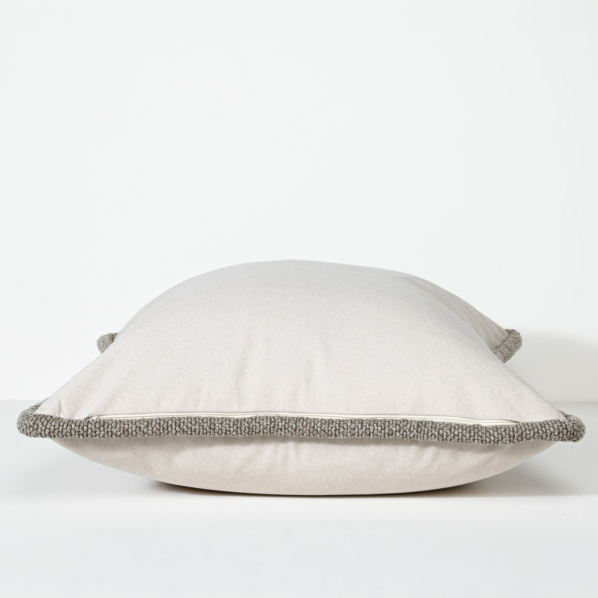 Cappuccino Mohair – Stoffkissen – 55 X 55