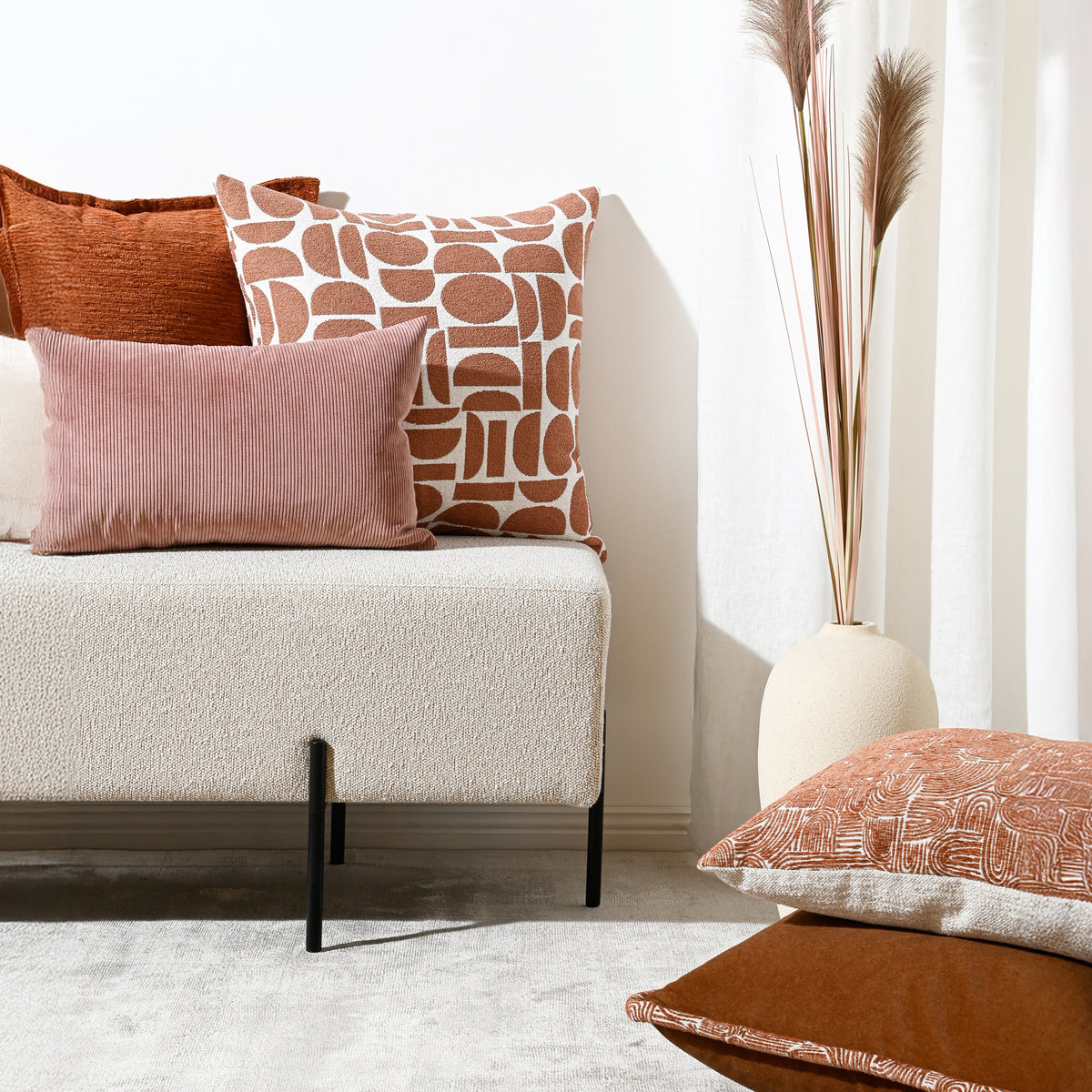 Coral Pop – Stoffkissen – 55 X 55
